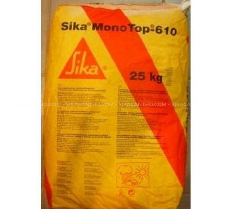 SIKA MONOTOP 610 - vữa trộn sẳn, chất kết nối và bảo vệ cốt thép
