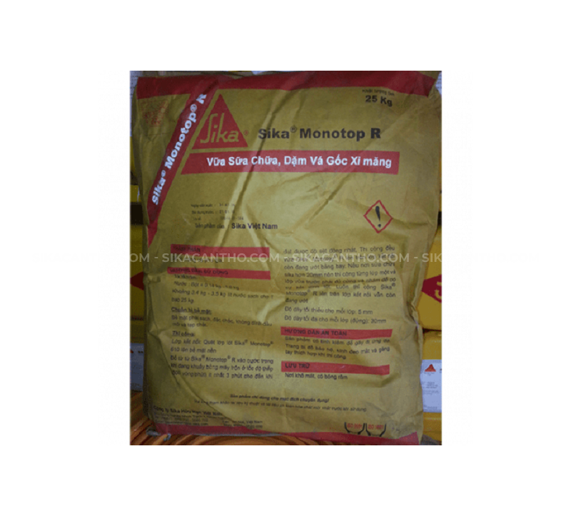 Sika Monotop R | Vữa trộn sẵn, gốc xi măng polymer