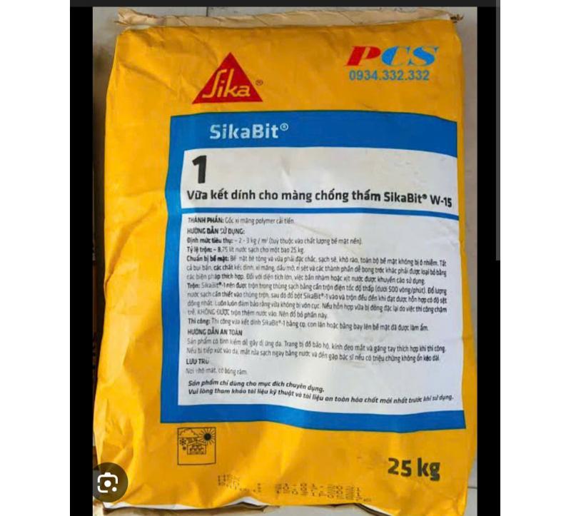 SikaBit-1 là vữa kết dính cho màng chống thấm Sikabit W-15