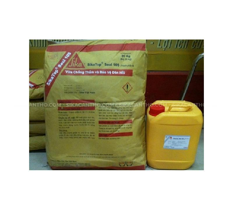 SIKATOP SEAL 105 vữa chống thấm gốc xi măng polyme cải tiến, 2 thành phần